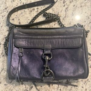 Rebecca Minkofff Blue Metallic Mini MAC.